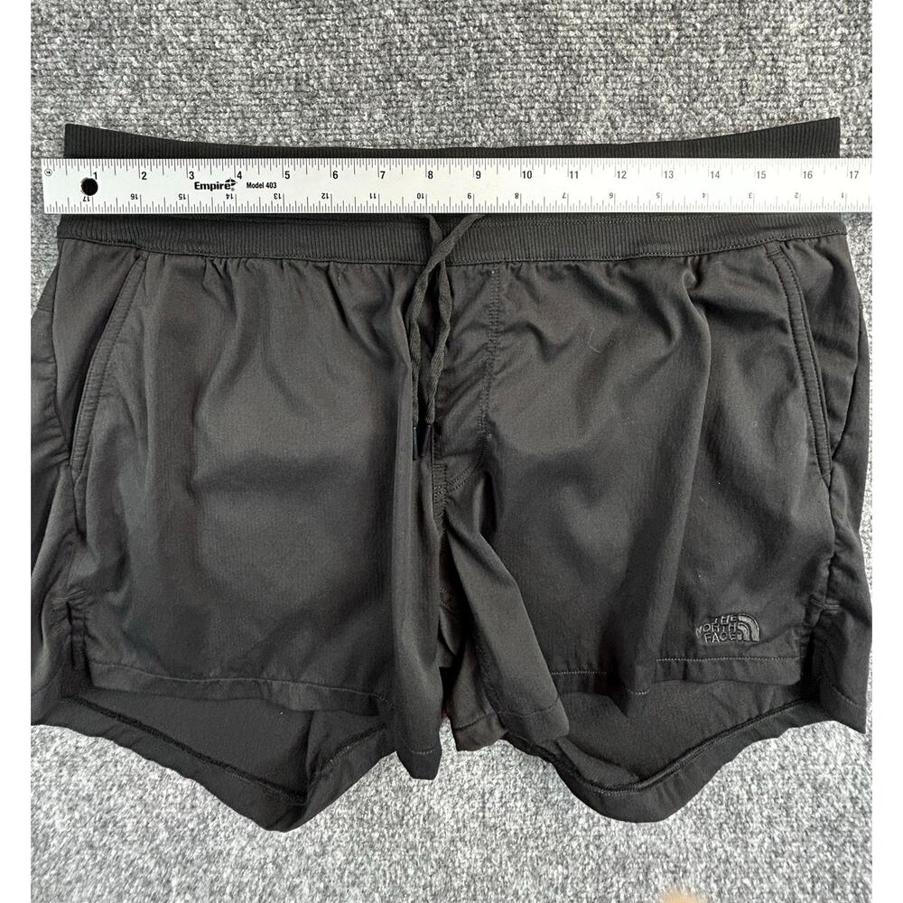 The North Face Women's Black Running Athletic Shorts Large FlashDry Drawstring - Picture 6 of 7